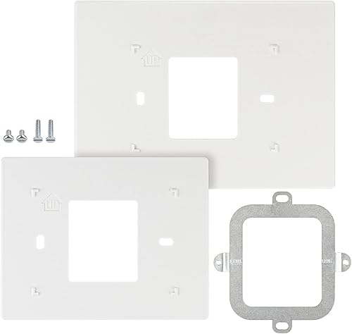 ANTOBLE THP2400A1027W - Placa trasera de placa de pared para termostato, color blanco, compatible con termostato Honeywell