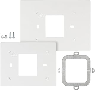 ANTOBLE THP2400A1027W Thermostat Wall Plate Backplate White Coverplate Assembly Compatible with Honeywell Thermostat