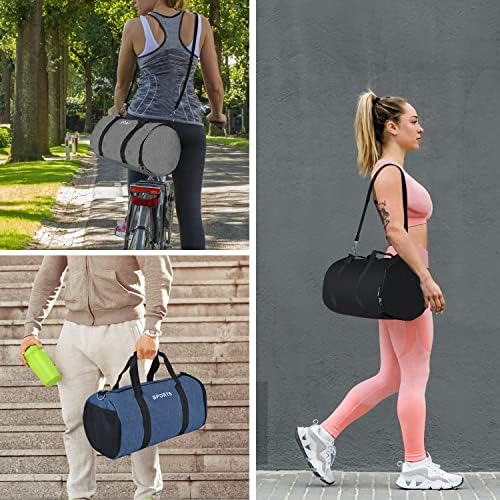 Sports Bag with Shoes Compartment,Lightweight Gym Bag Potable Sport Duffel Bag,Travel Bag with Long Strap,Multifunctional Weekend Bag,Overnight Bag for Gym,Travel,weekener,Medium Size