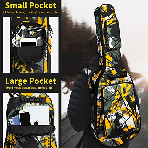 Sac de voyage jaune pour guitare, jaune, E-GUITARBAG-2 - Les Beatles, Paul McCartney, John Lennon, RIngo Starr, George Harrison Sac de voyage jaune pour guitare, jaune, E-GUITARBAG-2 – Image 3