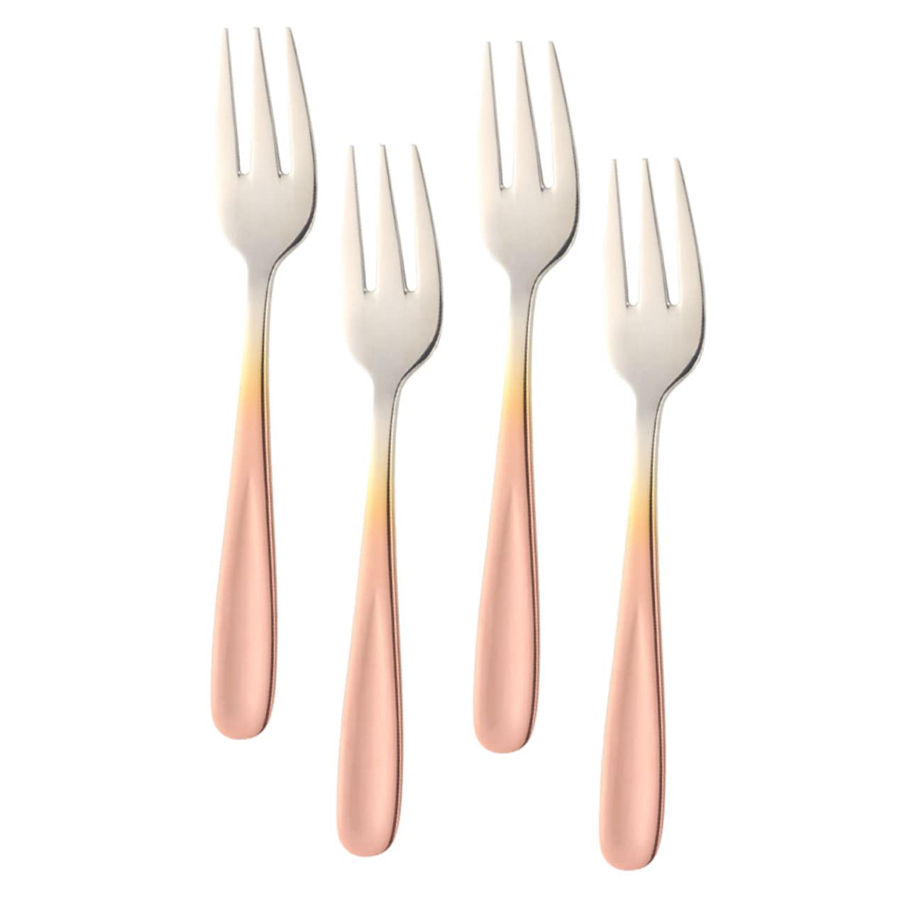 GRIRIW Small Dessert Forks Set Reusable Stainless Steel Forks for Appetizers Cake Tasting for Home Party Restaurant