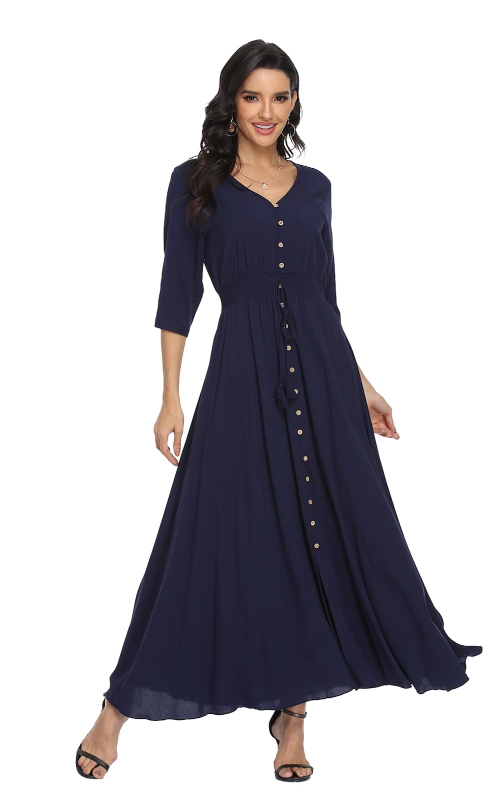 Casual Summer Dresses for Women 2026 Maxi Dress Flowy Bohemian Beach Party