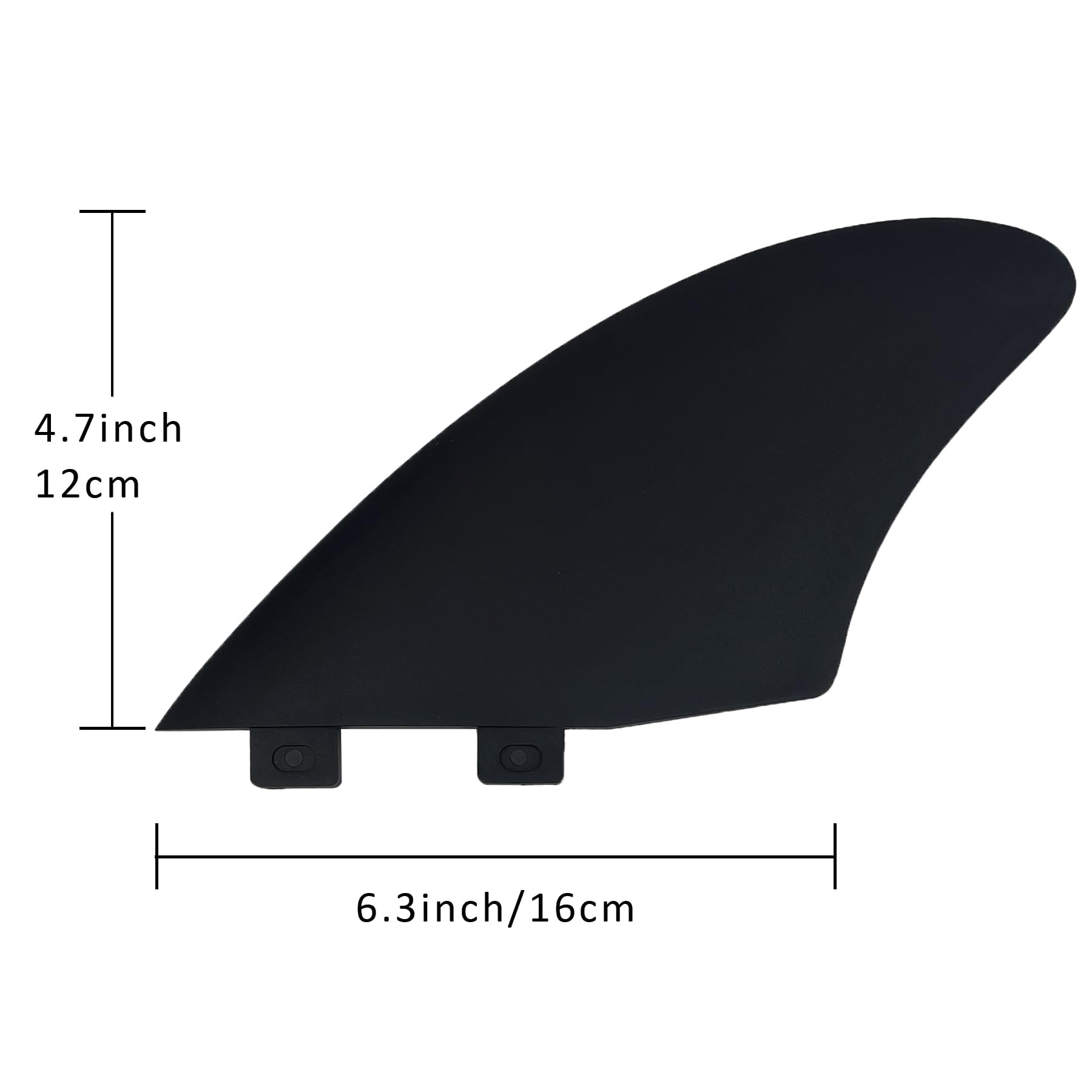 Twin Keel Twin Tab II Lot de palmes de surf à languette unique – ailerons pour planches de surf (double onglet 2 ailerons)