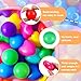 RoundFunny 100 Pieces Balls for Kids Star Heart Shape Plastic Balls for Toddler Playpen 2.17'' Play Toy for Crawl Tunnel Inflatable Pool Birthday Party Decoration