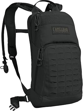 black hydration pack