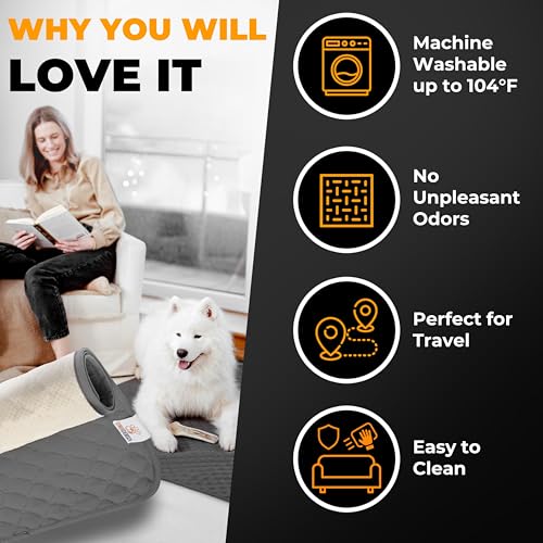 Waterproof Dog Blanket for Couch – Pet Hair Resistant Sofa Protector - Non Slip Dog Couch Cover - Washable Waterproof Pet Blanket for Sofa Bed Car - Reversible Dog Blanket for Couch Protection - Image 6