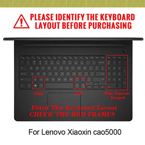 Protector de Teclado de Silicona para Lenovo 15.6 y 17.3 pulgadas miniatura 2