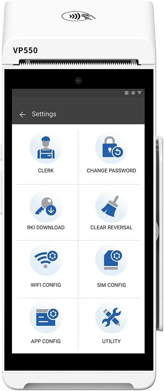 Valor PayTech VP550 POS Android Terminal | Portable Solution with 5.99” Touchscreen, 3.6V/5200mAh Battery, Wireless Connectivity (Wi-Fi, 4G, Bluetooth 2.1/5.0), and Real-Time Inventory Management