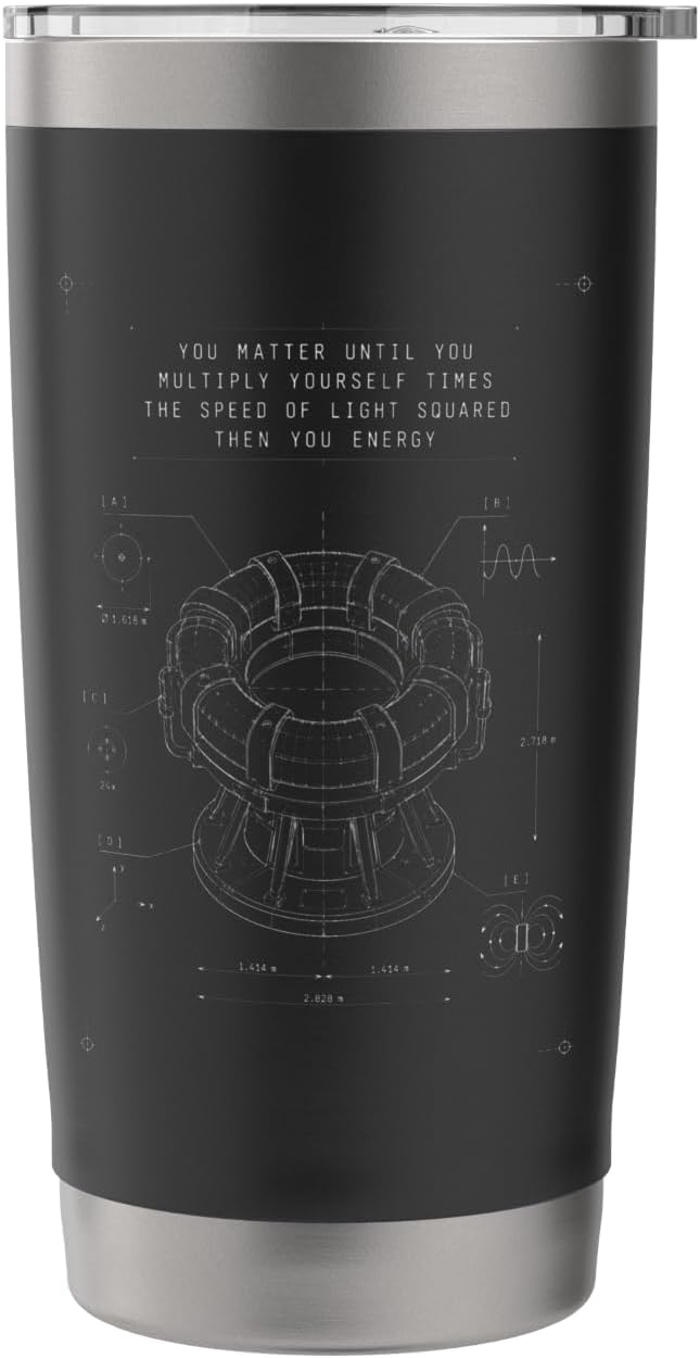 You Matter Until You Multiply Yourself Funny Physics Gift Stainless Steel Insulated Tumbler image 3