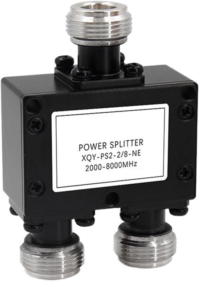 N 1-to-2 Power Divider RF Power Divider Combiner 2-8G 30W 50Ω