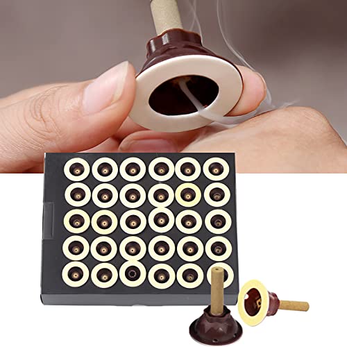 ZHONGYAN TAIHE 120 piezas de rollo de Moxa Pure Moxa Sticks con moxibustion autoadhesivos en rollo de cono Moxa Sticks Mini Moxibustion Moxa Stick para pérdida de peso