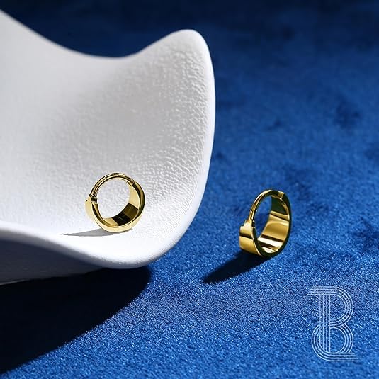 BodyBonita Titanium Septum Rings 16G - G23 Titanium Nose Ring Hoops for Men Women Septum Piercing Jewelry 8 mm 10 mm3