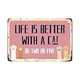 Photo Gallery veglkj divertente cartello con gatto life is better with cats retro garden fence wall decor garage man cave gift bagno bar metallo wall art targa per gli amanti dei gatti 20 x 30 cm Photo Gallery veglkj divertente cartello con gatto life is better with cats retro garden fence wall decor garage man cave gift bagno bar metallo wall art targa per gli amanti dei gatti 20 x 30 cm