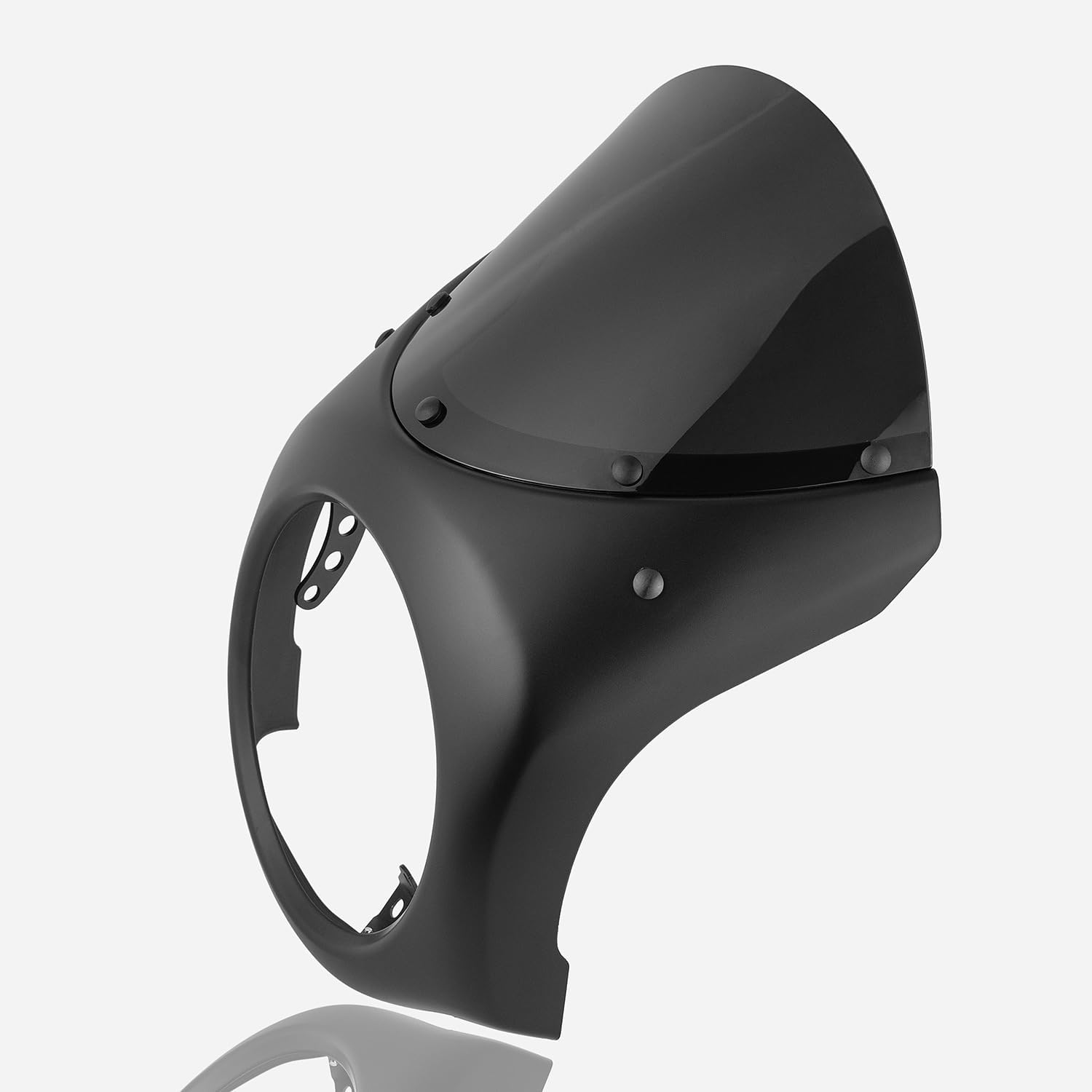 Motorcycle Headlight Fairing Cowl Mask with Black Windshield Deflector Compatible with Eliminator 500 2024 2025 Windscreen Visor, Matte Black