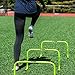 HolaHatha Agility Hurdle, Indoor Outdoor Sports Training Equipment for Track, Basketball, Football & Soccer - Height Adjustable, Bright Green