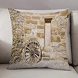 【QUALITÉ SUPÉRIEURE Pour les coussins de canapé】 100 % polyester, absorption de la transpiration et bonne perméabilité à l'air, couleur stable, durable et le motif innovant est très approprié pour les coussins décoratifs dans le salon.