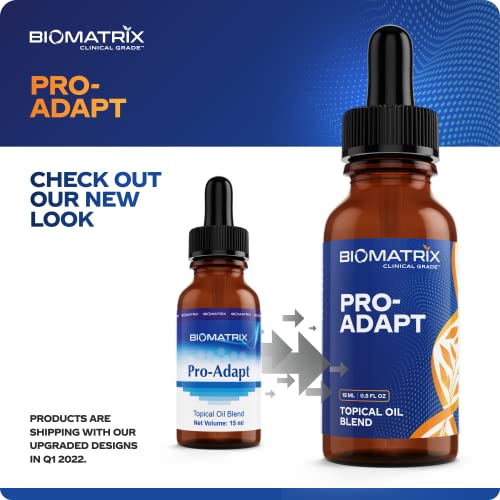 Biomatrix Pro-Adapt (4 Mg Per Drop, 500 Drops) Progesterone In Oil, Superior To Progesterone Cream, 50% More Product Than Competition, Micronized, With Vitamin E #TOP4