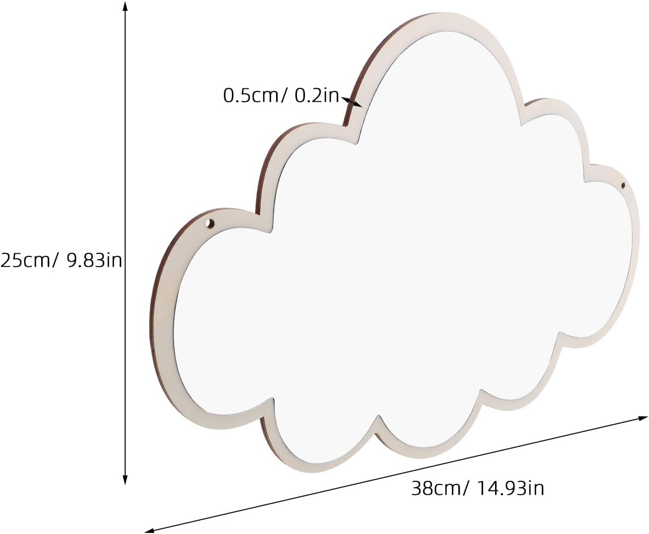 Nordic Children S Safety Mirror 15X10 Inch Wall-Mounted Kids Mirror with Detachable Base Non-Slip Bottom for Nursery Bedroom Bathroom Decor