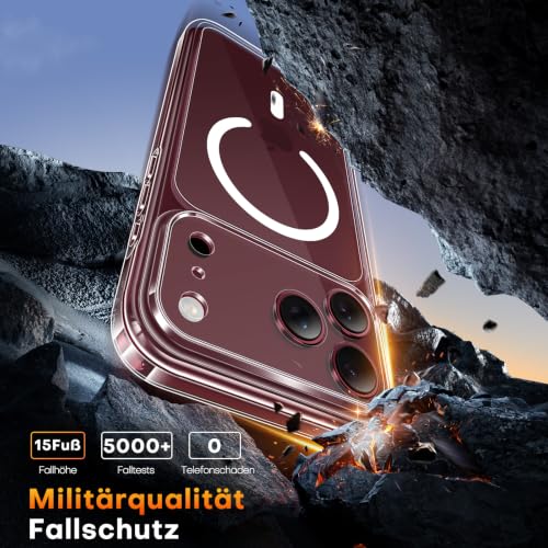 TAURI für iPhone 18 Pro Max Hülle 6,9" mit Schutzfolie - Durchsichtig – Ansicht 6