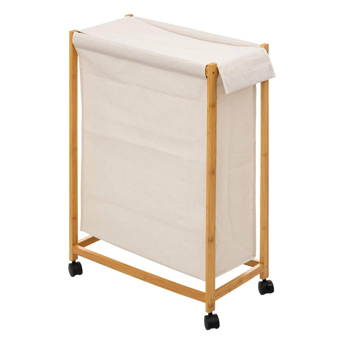 5five - Panier à Linge Roulette 52l Beige