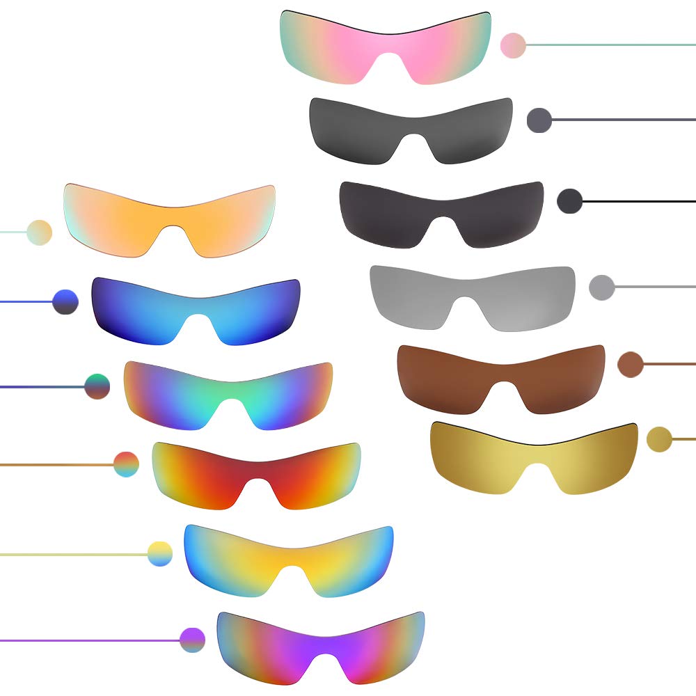 Verres polarisés de rechange pour lunettes de soleil Oakley Batwolf - Plusieurs options, bleu