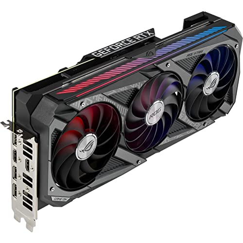Image of ASUS ROG Strix NVIDIA GeForce RTX 3060 Ti V2 OC Edition Gaming Graphics Card (PCIe 4.0, 8GB GDDR6, LHR, HDMI 2.1, DisplayPort 1.4a, Axial-tech Fan Design, 2.9-slot, Super Alloy Power II, GPU Tweak II)
