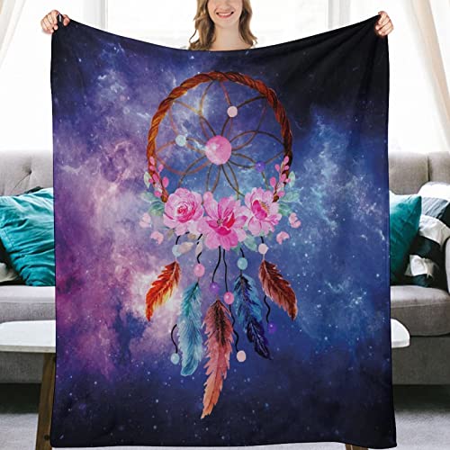 Couverture attrape-rêves de qualité supérieure en flanelle douce mandala - 7