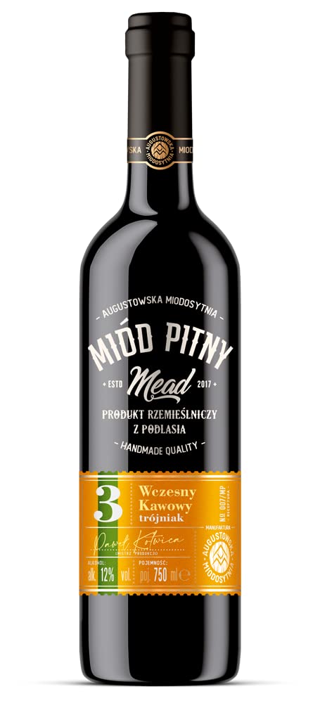 Kaffee Honigwein Met 0,75 L | 12 vol.% | aus Polen Metwein Mead Honig Wein süß.