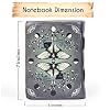 Blank Spell Book of Shadows Leather Journal Diary Luna Moths and Morpho Butterfly Bound Journal with Clasp Lock 200 Page Deckle Edge Vintage Notebook for Writing, Home, Office, Travelling
