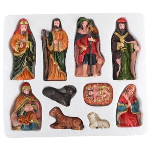 Nativité Figures 10pcs pour sublimer votre table et décoration de Noël intérieure
