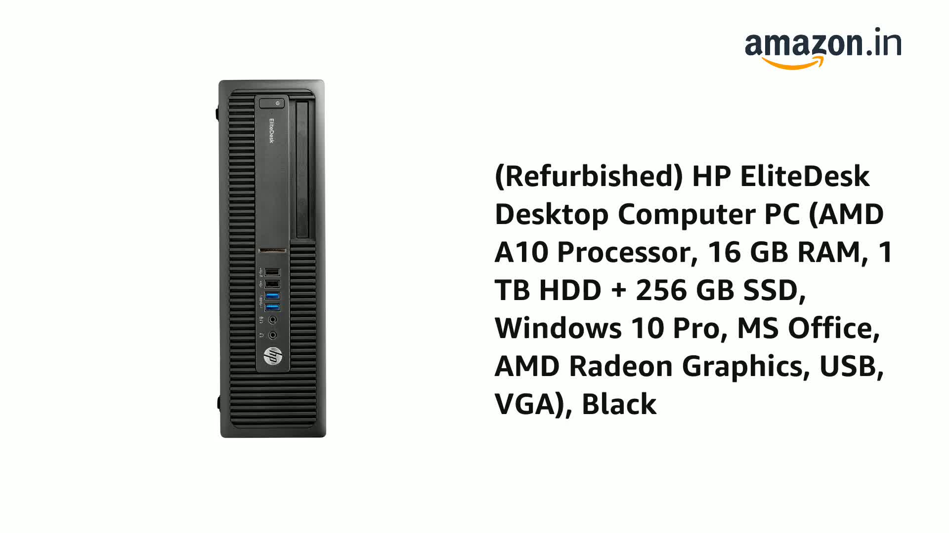 HP ELITEDESK デスクトップパソコン Office/SSD256/16 Refurbished)HP EliteDesk 19