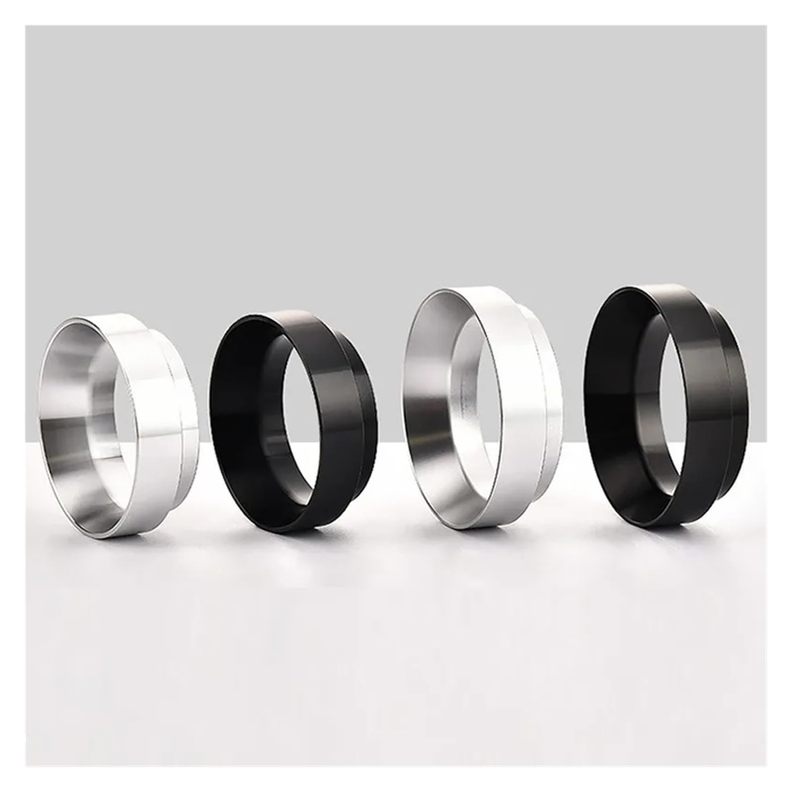 Anillo dosificador de café de 51MM, 53MM y 58MM, accesorios portafiltro, herramienta de embudo Barista, utensilios de café(Black 53mm)