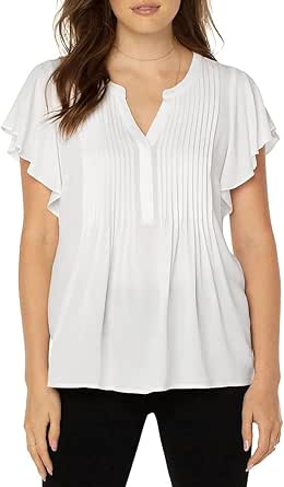 Liverpool Fall Print Round Neck Top main image 0