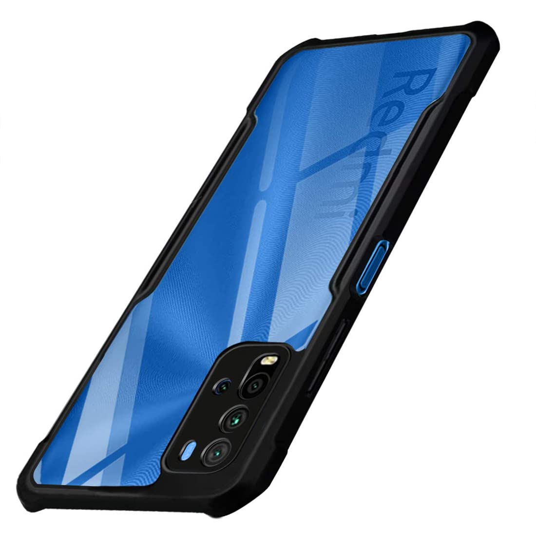 Fashionury Back Cover Case for Mi Redmi 9 Power (Shockproof | Crystal Clear | Hybrid TPU & PC | Transparent Back | Black Bumper (B09Y234BVM) Amazon Price History, Amazon Price Tracker