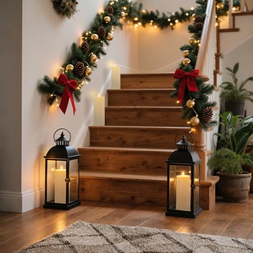 Image of Raycare 2Pcs 4'' X 12'' Large Waterproof Outdoor Flameless Candle, Battery Operated LED Candles with Remote Control and Timer, Electric Fake Plastic Pillar Candles, Ivory