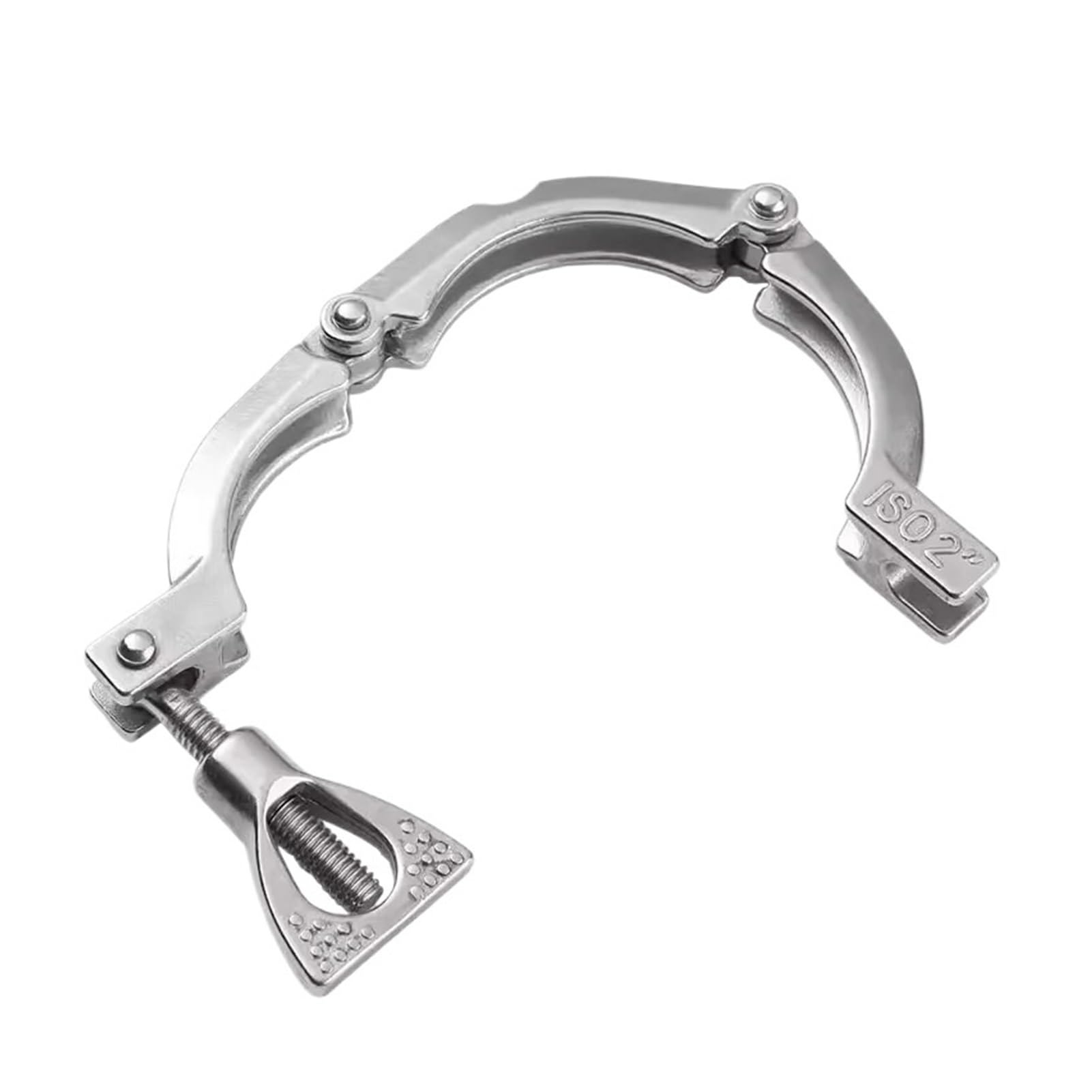 Abrazaderas triples de acero inoxidable de 1,5 "2" 2,5 3 "4" 6 "para 50,5mm/64mm/77,5mm/91mm/119mm/183mm(Ferrule OD183mm)