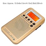 VHF Airband Radio,1-inch LCD Display Multi-Functional Aircraft All Band Radio Receiver for Air/FM/AM/SW/VHF/CB Band SQ Noise Reduction with Steel Tie-rod Antenna - Image 3