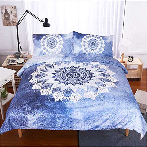 Housse de couette 220 x 240 cm avec impression 3D et taies d'oreiller AB11