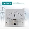 Agatige Analog Current Panel Meter DC 85C1 Current Voltmeter Voltage 2.5 Accuracy Voltage Analog Voltmeter Panel(0-10A) #4
