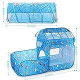 ▲ Cadeaux pour enfants et jeux-cadeaux Ces tentes et tunnels peuvent être utilisés ensemble ou séparément, formant ainsi une aire de jeux pour enfants et un terrain de course. Idéal pour les fêtes d'enfants, les jeux d'arrière-cour, les salles de jeux pour enfants, les terrains de jeux pour enfants.