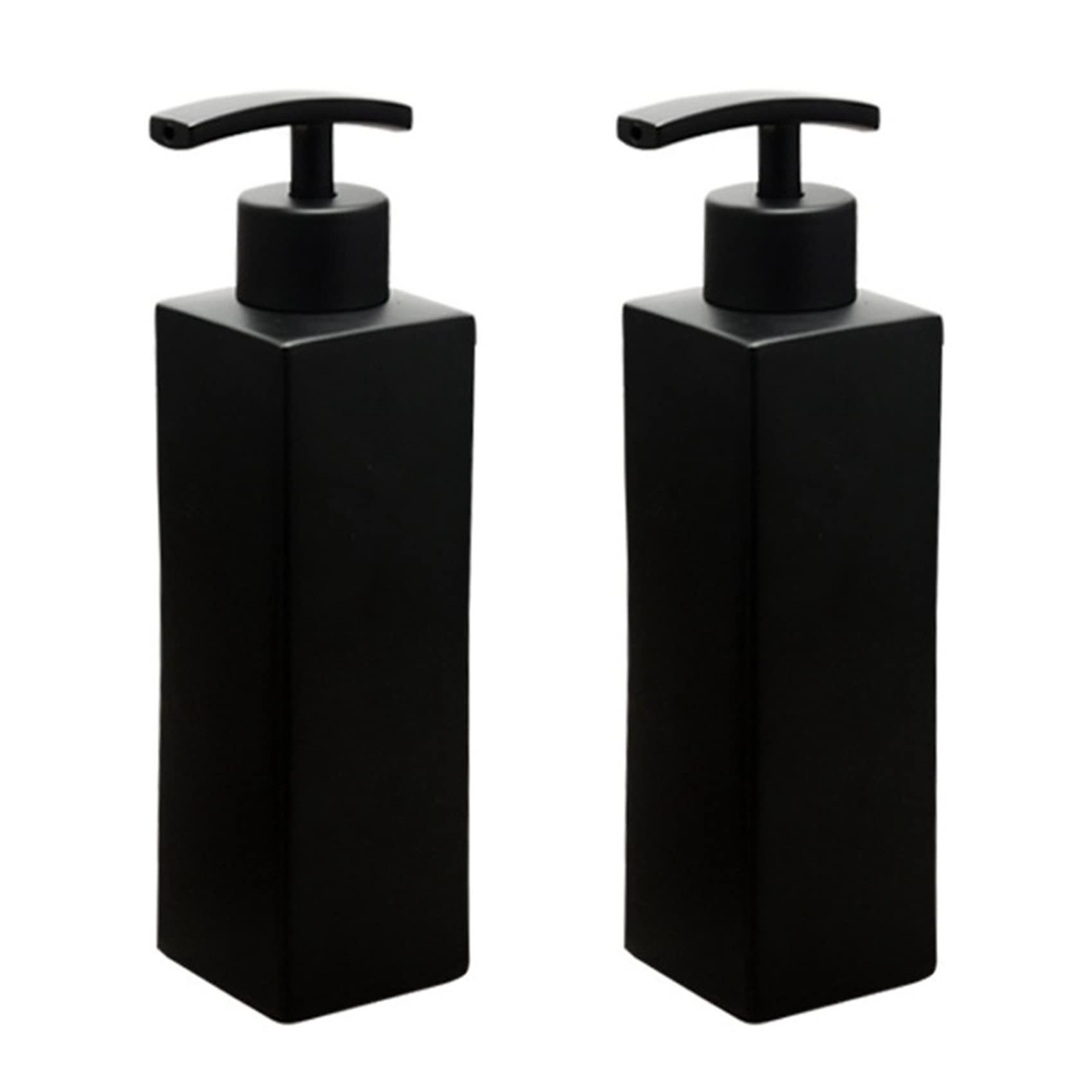Hndhbfgrt 2X Stainless Steel Black Liquid Soap Dispenser,Soap Dispensers,for Kitchen&Bathroom,350 ML