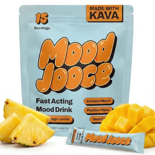 Mood Jooce Noble Kava Drink Mix - Cortisol Reducer with Kava Kava - Anxiety, Sleep & Mood Support...