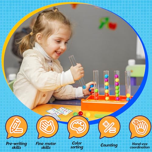 Broytain Counting and Color Sorting Toys for Toddlers,Math Manipulatives Match Games Educational Learning Fine Motor Skills,STEM Preschool Kindergarten Learning Activities - Image 5