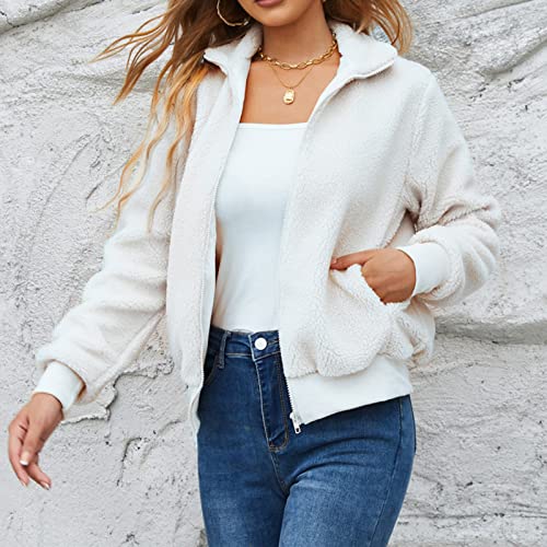 Casaco feminino felpudo de lã lã lapela felpudo jaqueta shacket grande 2022 inverno quente pequeno b