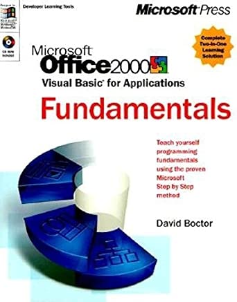 Microsoft Office 2000 Visual Basic for Applications Fundamentals ...