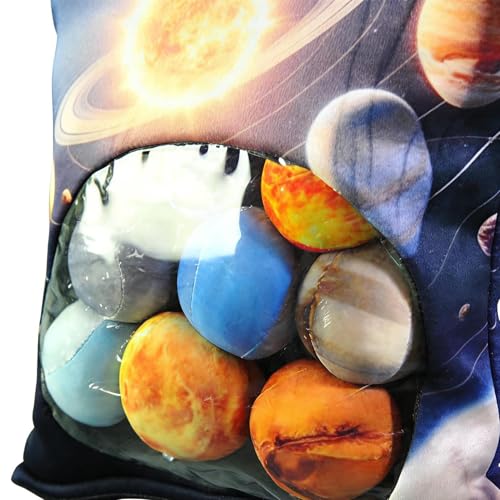 Miniatura 7 de Almohada Peluche Espacial,Cojín Suave De Muñeca Bonito, Decoración Para Habitación - Peluches De Planetas Rellenos, Habitación Infantil Para Cumpleaños Navidad Niños Y Niñas Hogar Oficina Salón
