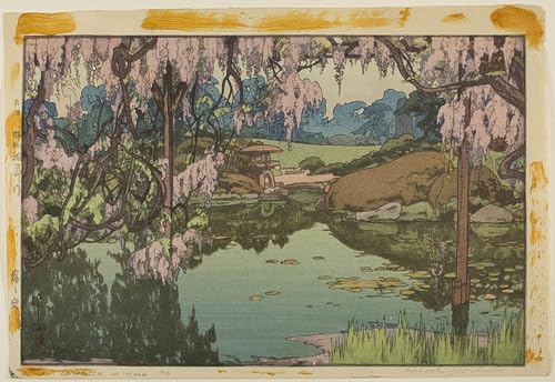 Glycine de Yoshida Hiroshi impression d'art tableau toile 60x90cm