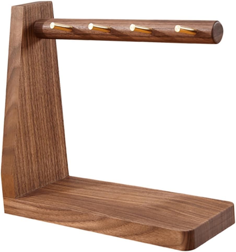 Rustic Key Hanger Practical Key Bracket for Home Organization Walnut Storage Rack for and Accessories Easy Wall Mount Design