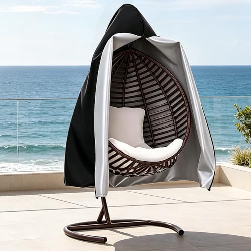 Silla de huevo funda impermeable resistente a la intemperie terraza balcón 4