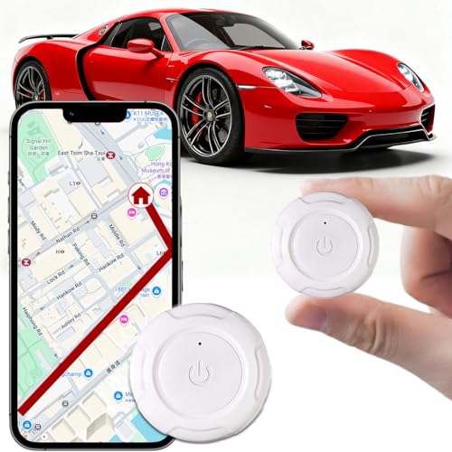 GPS Tracker for Vehicles,Mini Portable GPS Tracker Hidden Magnetic Tracker Real-Time Tracking Global Coverage for Car,Pets,Elderly,and Kids No Subscription No Monthly Fee No SIM Card Required